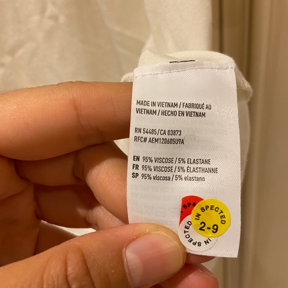 Bnwt american eagle favorite white tank top slub basic - Picture 9 of 10